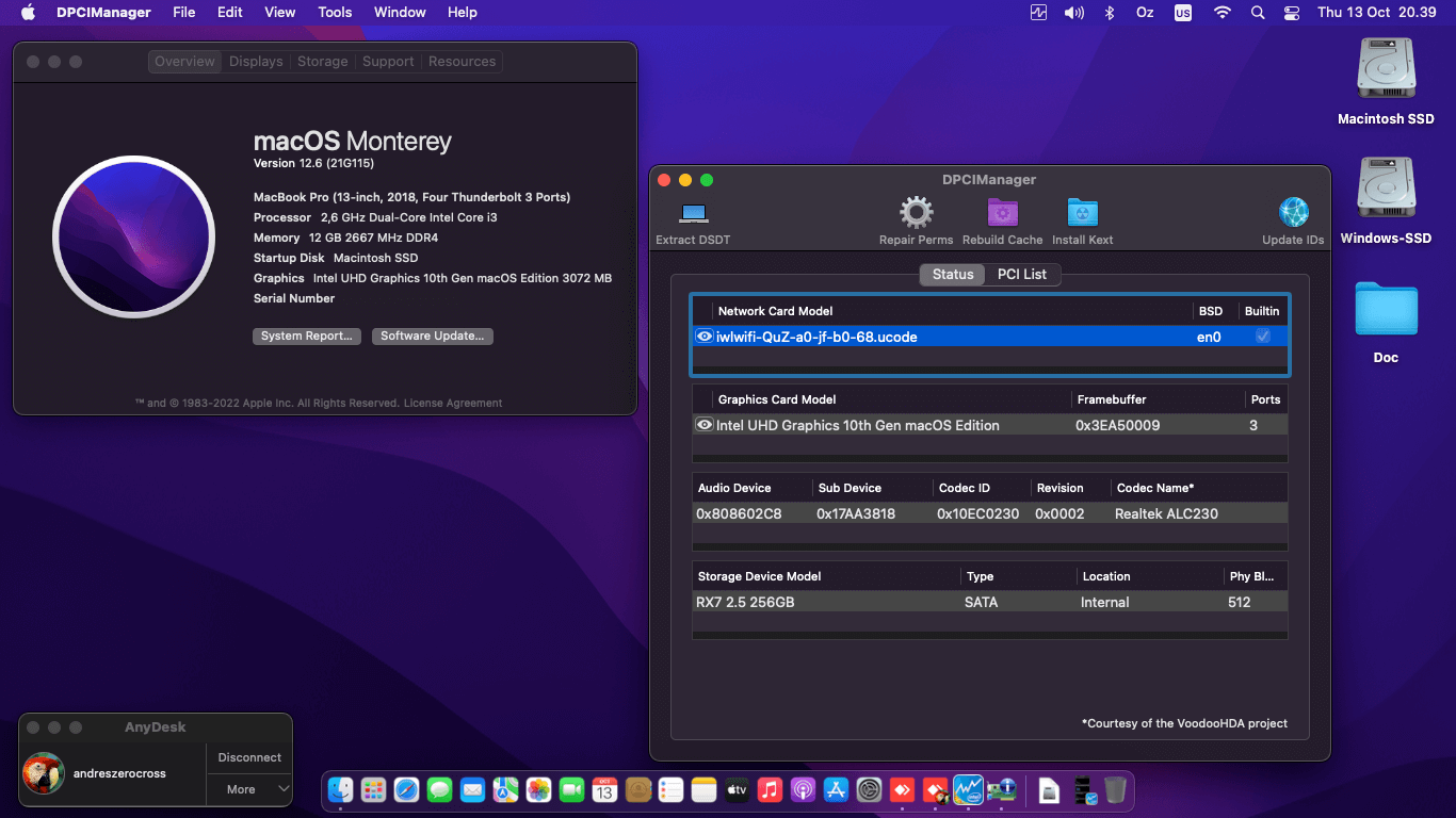 Lenovo IdeaPad Slim 3 14IML05 4th [CometLake   Intel UHD 10Th Gen + I2C]   OpenCore 1